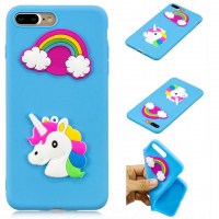 iphone 7+ blue rainbow horse case